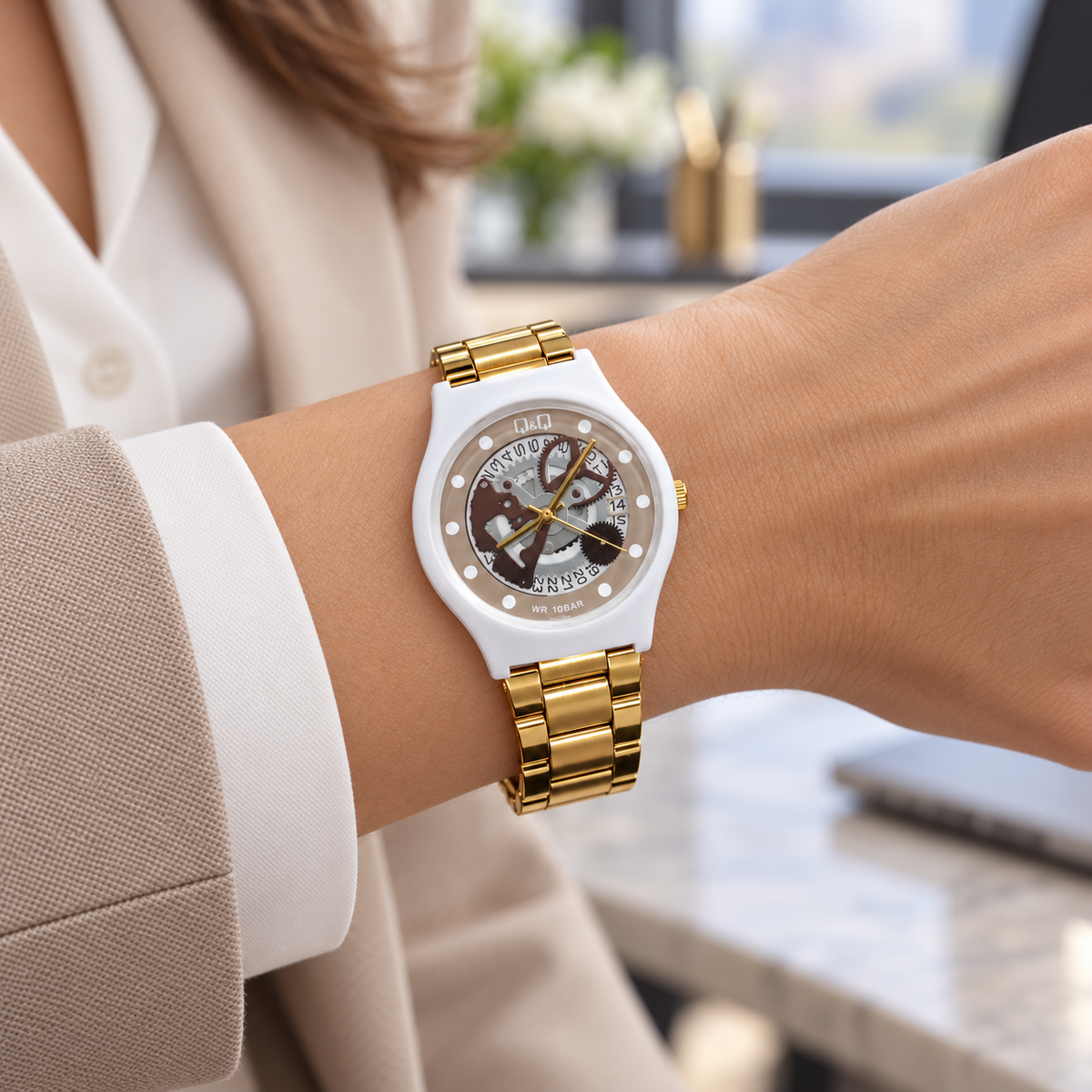 Reloj Q&Q Calendario A13A-502VY!