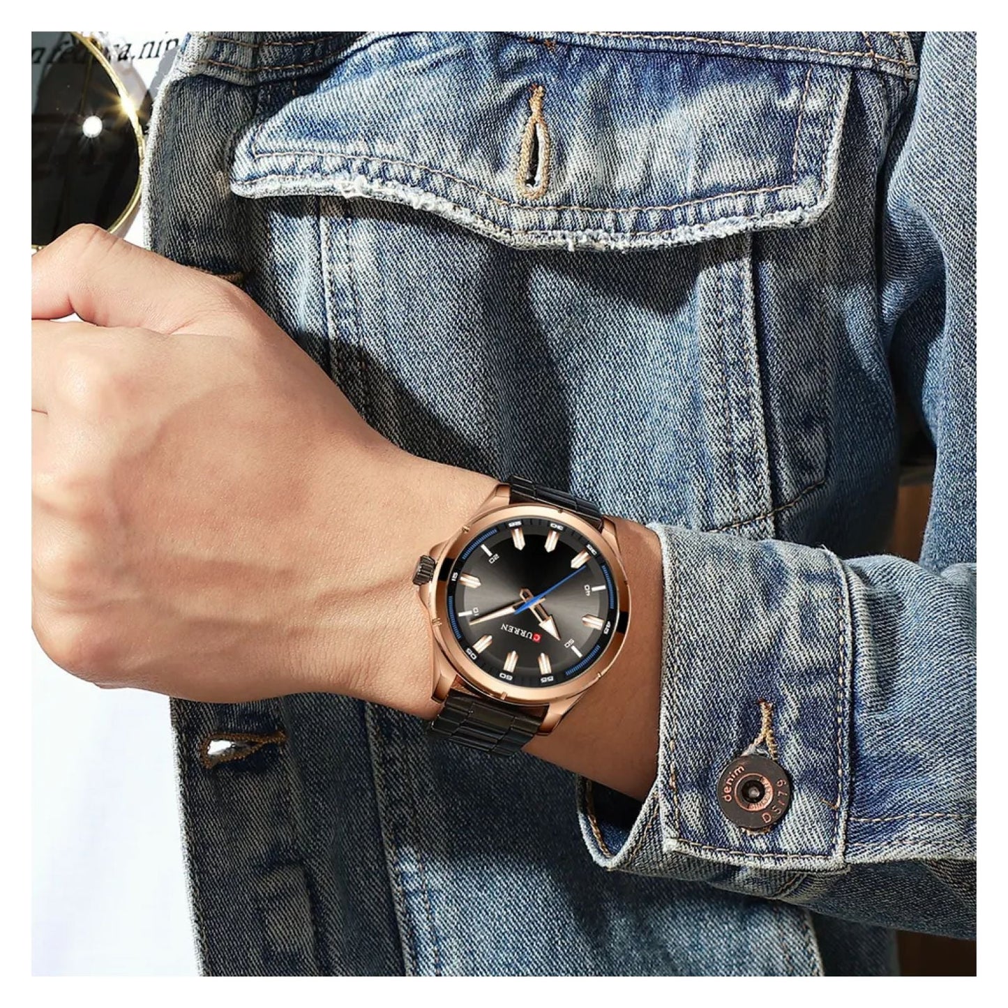 Reloj Curren 8320 + Esfero Curren+ Bolsa de Regalo