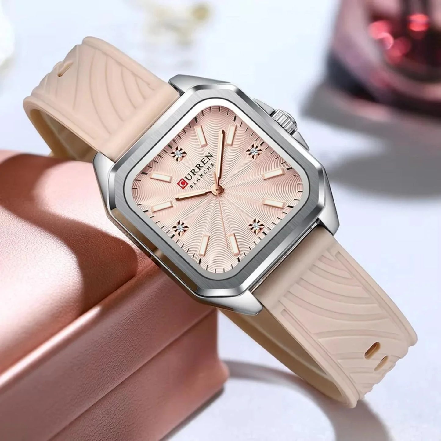 Reloj Curren Dama Goma 9113
