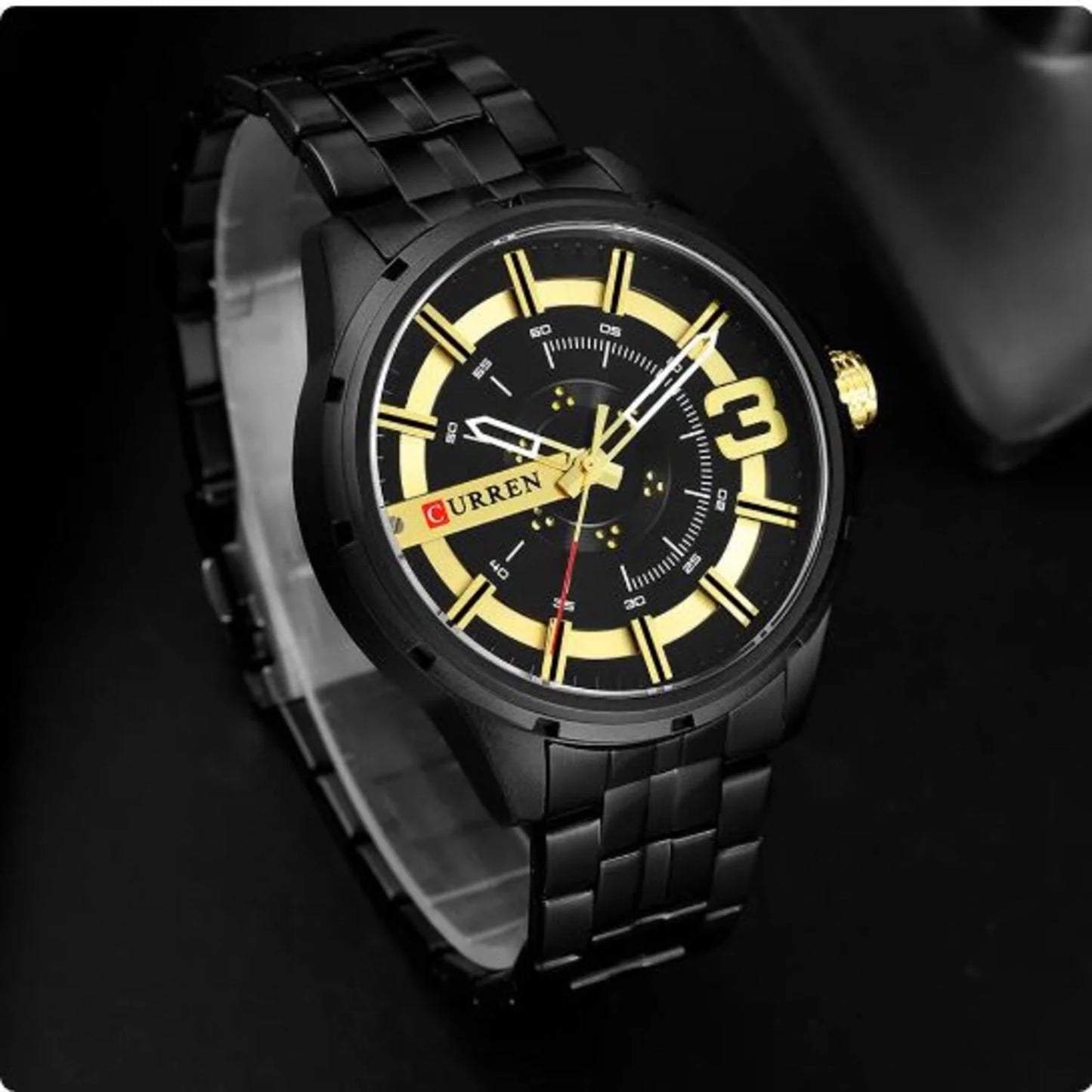Reloj de hombre 8333 + Esfero Curren+ Bolsa de Regalo