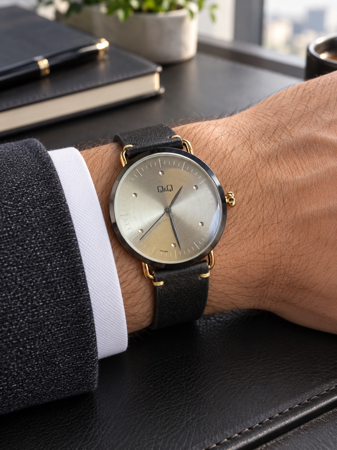 Reloj Q&Q Para Hombre QB74J500Y!