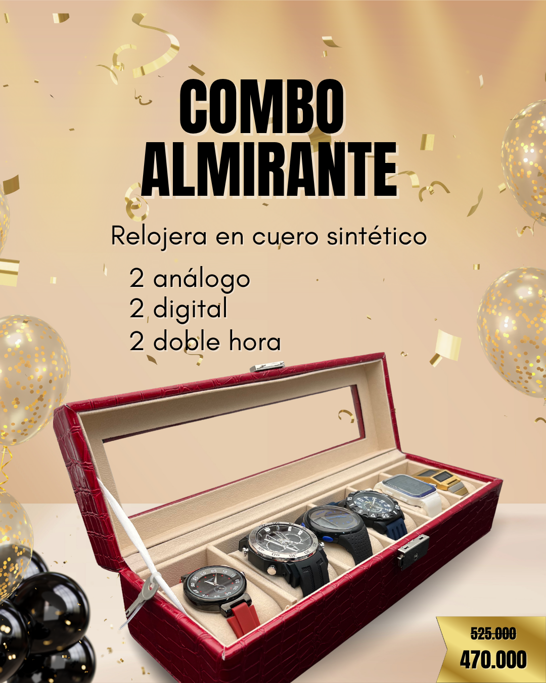PROMOCIÓN COMBO DE RELOJERAS ANIVERSARIO CURREN