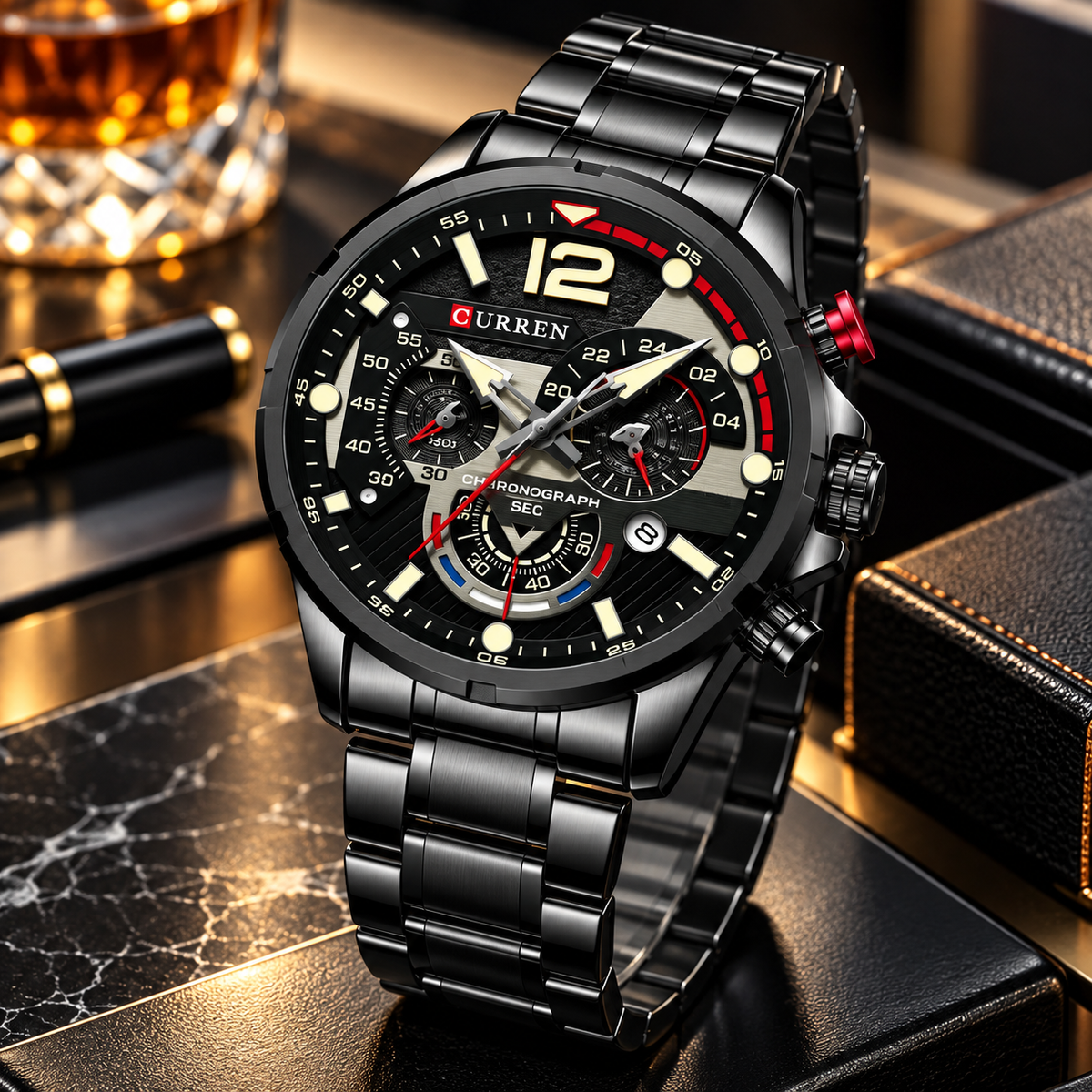 Reloj de Hombre Curren 8395+ Esfero Curren+ Bolsa de Regalo!