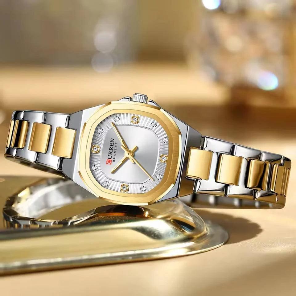 Reloj de Dama Curren 9104 + Esfero Curren+ Bolsa de Regalo