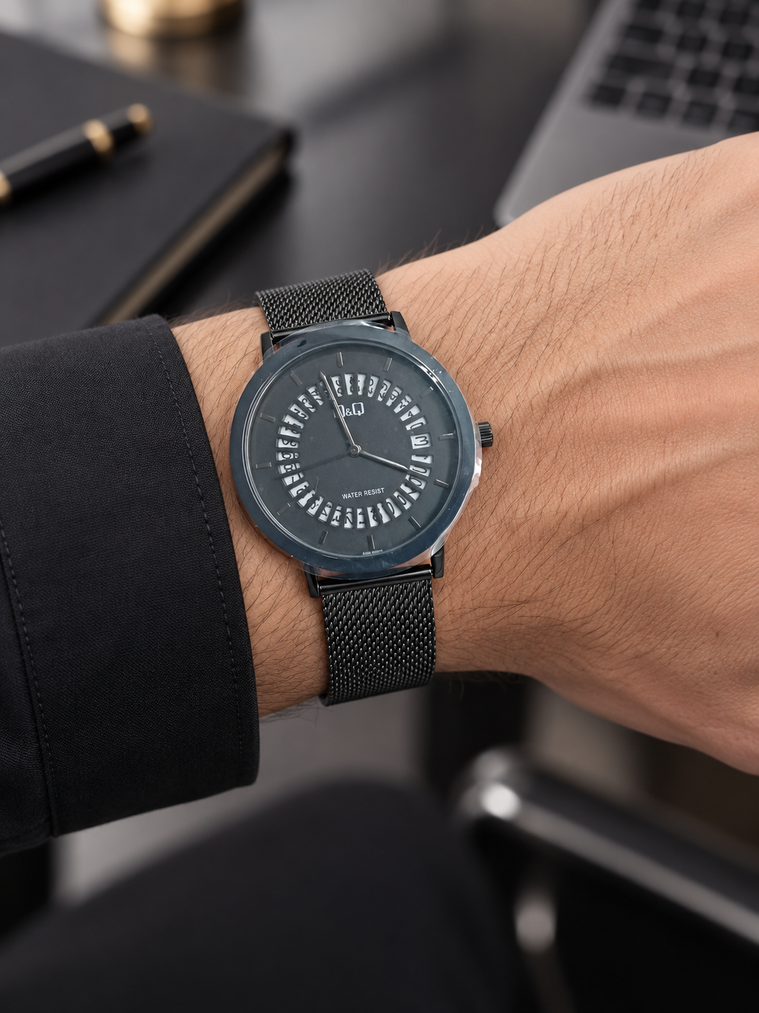 Reloj Q&Q De Hombre En Malla A35A!