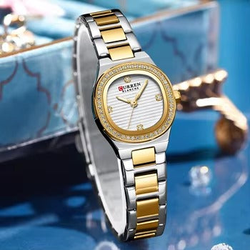 Reloj de Dama Curren 9101 + Esfero Curren+ Bolsa de Regalo