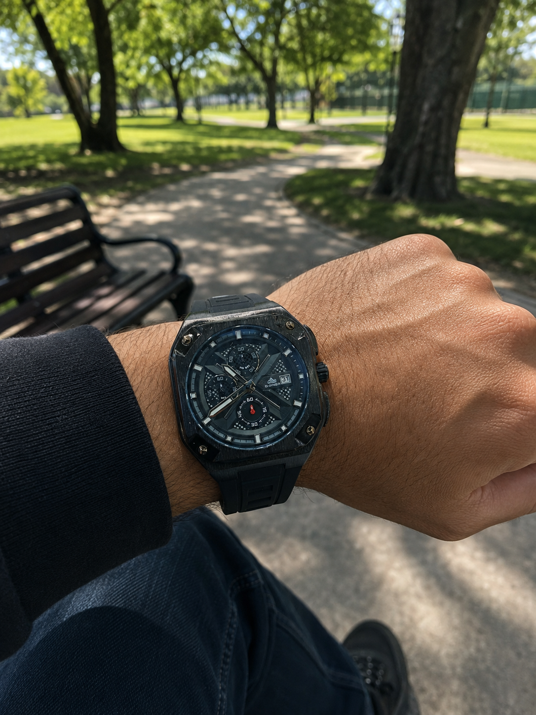 RELOJ D-ZINER CRONOGRAFO GOMA ⌚✅