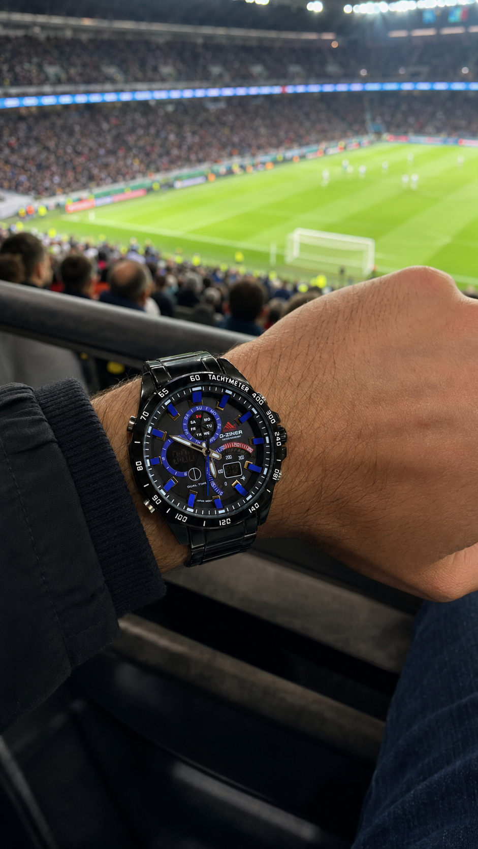 RELOJ CABALLERO D-ZINER DOBLE HORA 🏎️✅