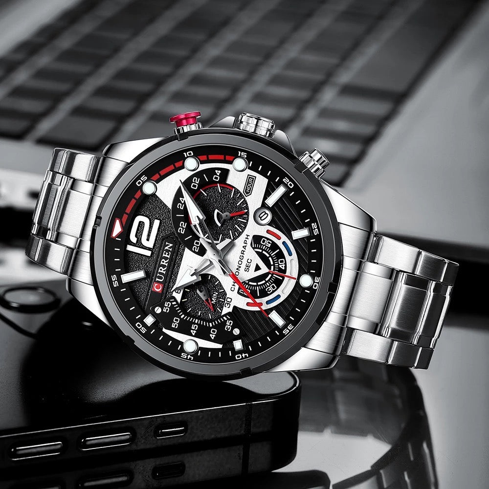 Reloj de Hombre Curren 8395+ Esfero Curren+ Bolsa de Regalo