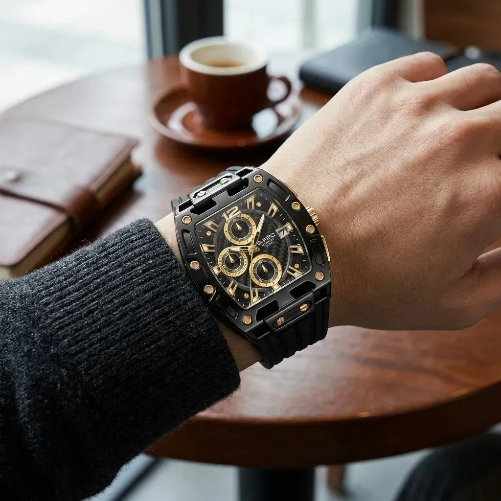 Reloj Cronografo goma G-FORCE GF7105 ✅