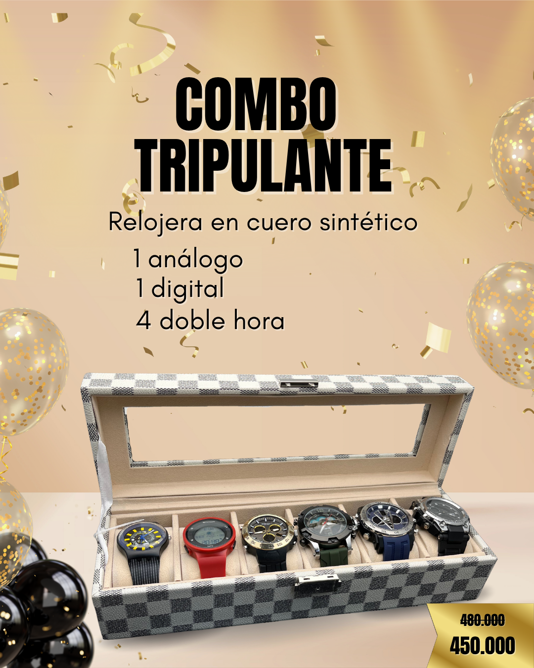 PROMOCIÓN COMBO DE RELOJERAS ANIVERSARIO CURREN