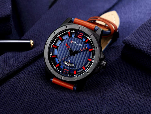 Reloj de Hombre Curren 8293 + Esfero Curren+ Bolsa de Regalo