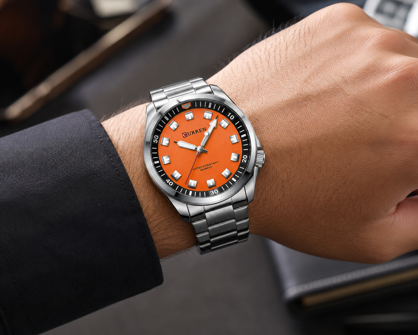 Reloj hombre Curren 8451+ Esfero Curren+ Bolsa de Regalo✅