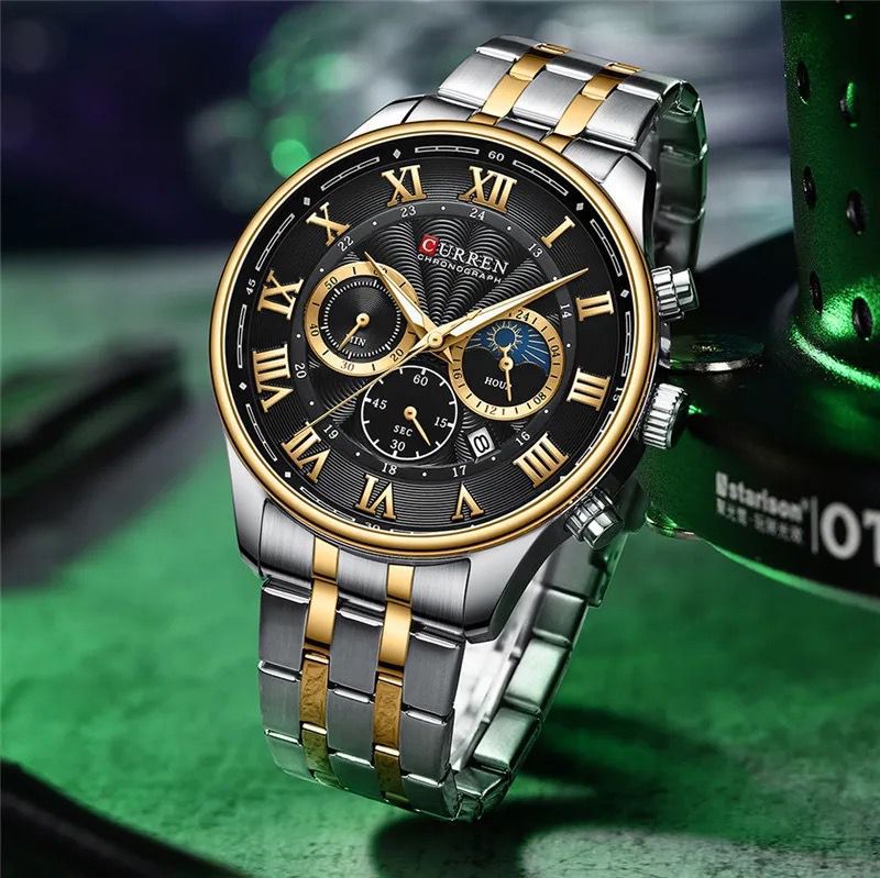 Reloj de Hombre Curren 8427 + Esfero Curren+ Bolsa de Regalo