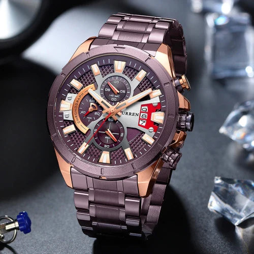 Reloj de Hombre Curren 8401 + Esfero Curren+ Bolsa de Regalo ✅