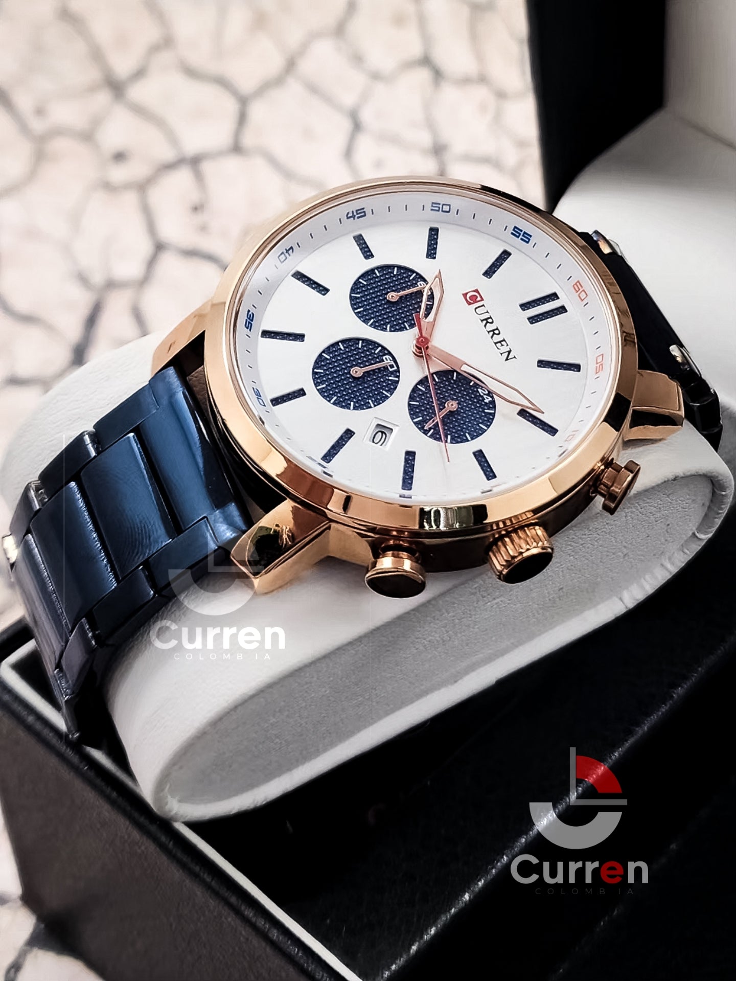 Reloj hombre Curren 8315+ Esfero Curren+ Bolsa de Regalo