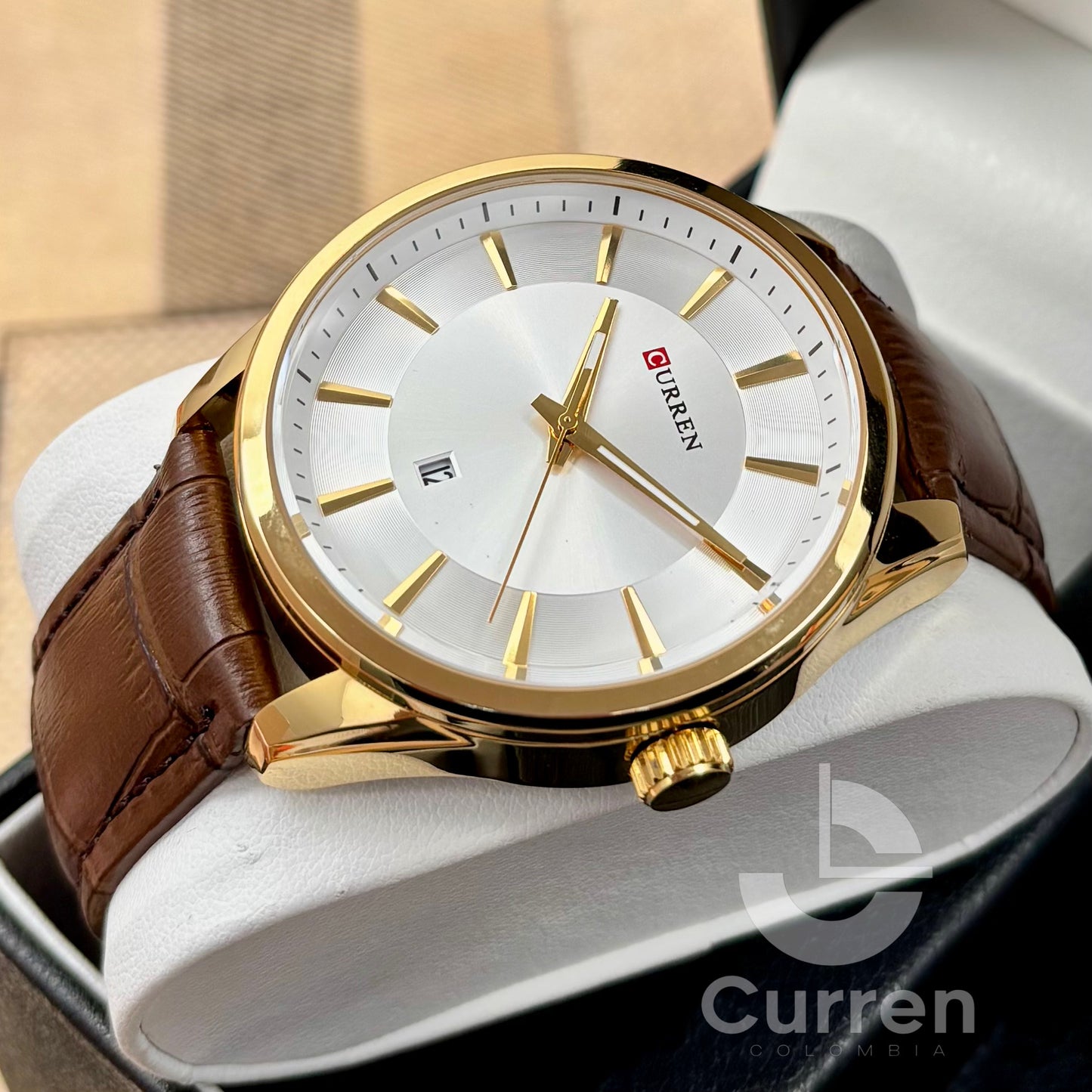 Reloj de Hombre Curren 8365 + Esfero Curren+ Bolsa de Regalo