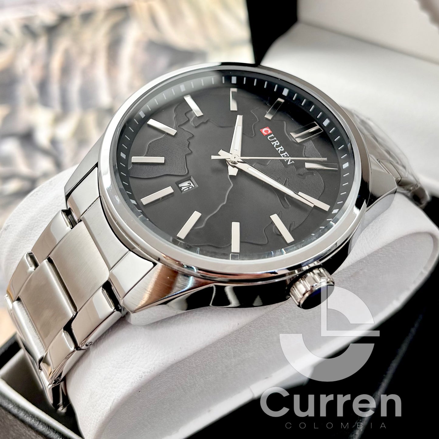 Reloj de Hombre Curren 8366 + Esfero Curren+ Bolsa de Regalo