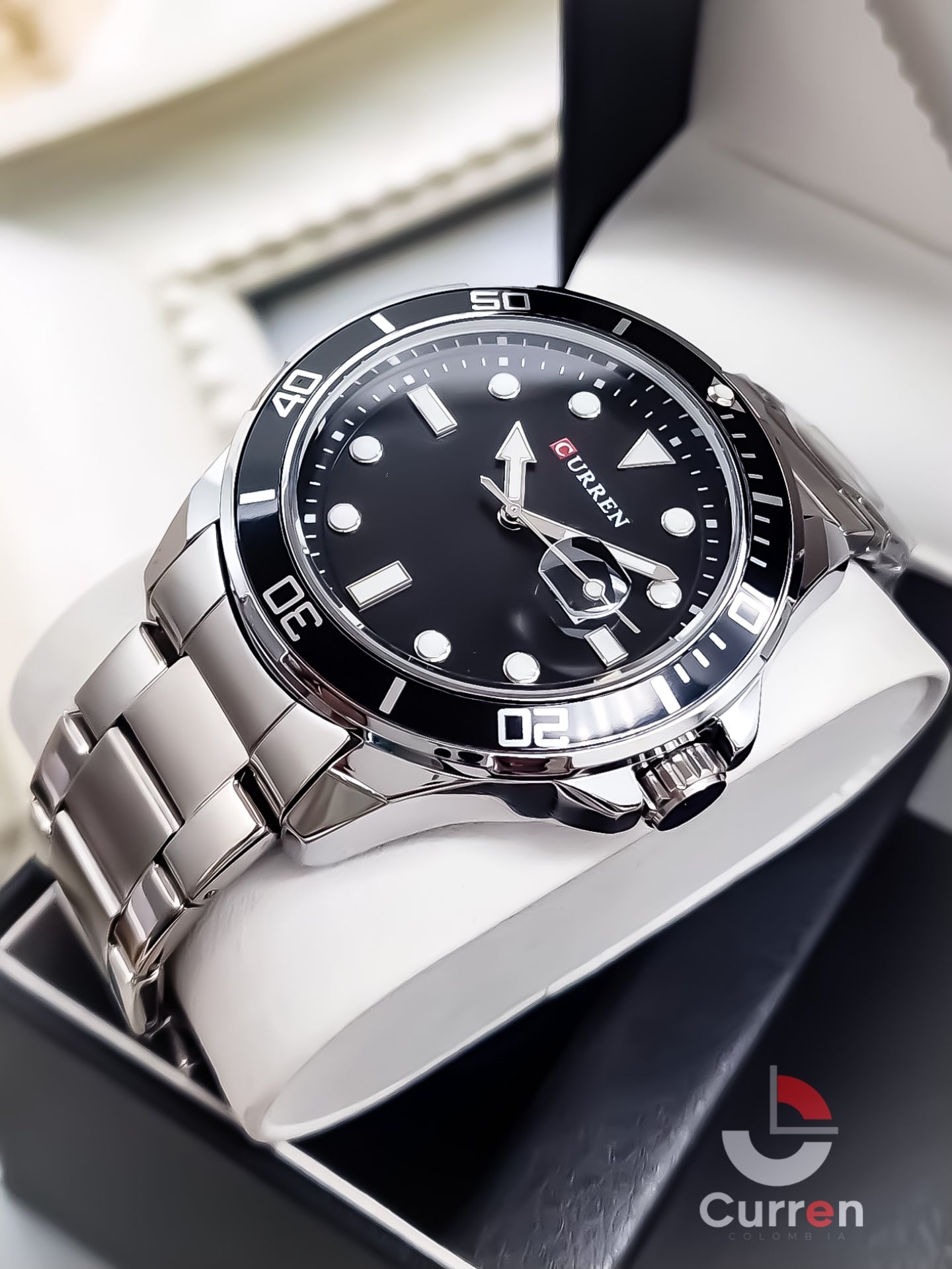 Reloj de Hombre Curren 8388 + Esfero Curren+ Bolsa de Regalo