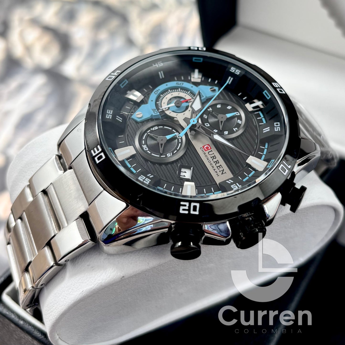Reloj de Hombre Curren 8402+ Esfero Curren+ Bolsa de Regalo