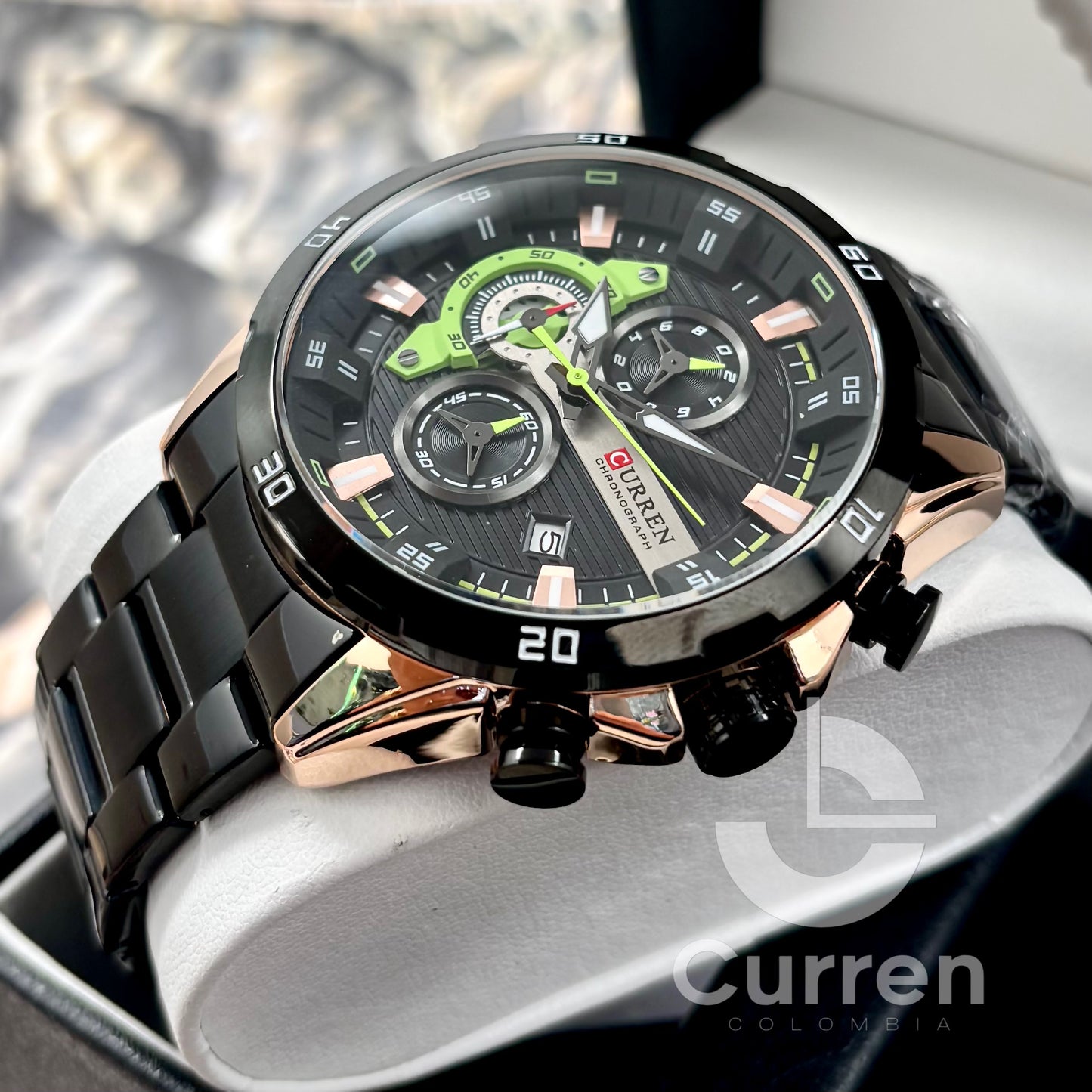Reloj de Hombre Curren 8402+ Esfero Curren+ Bolsa de Regalo