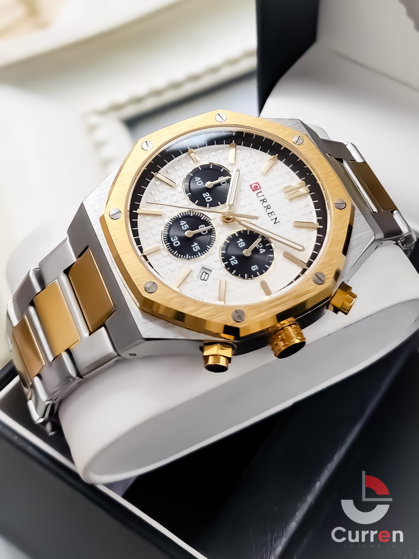 Reloj de Hombre Curren 8440 + Esfero Curren+ Bolsa de Regalo