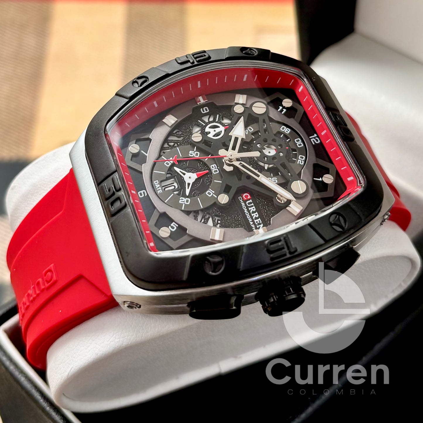 Reloj de Hombre Curren 8443 + Esfero Curren+ Bolsa de Regalo