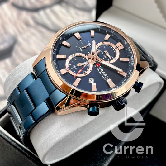 Reloj de Hombre Curren 8445 + Esfero Curren+ Bolsa de Regalo