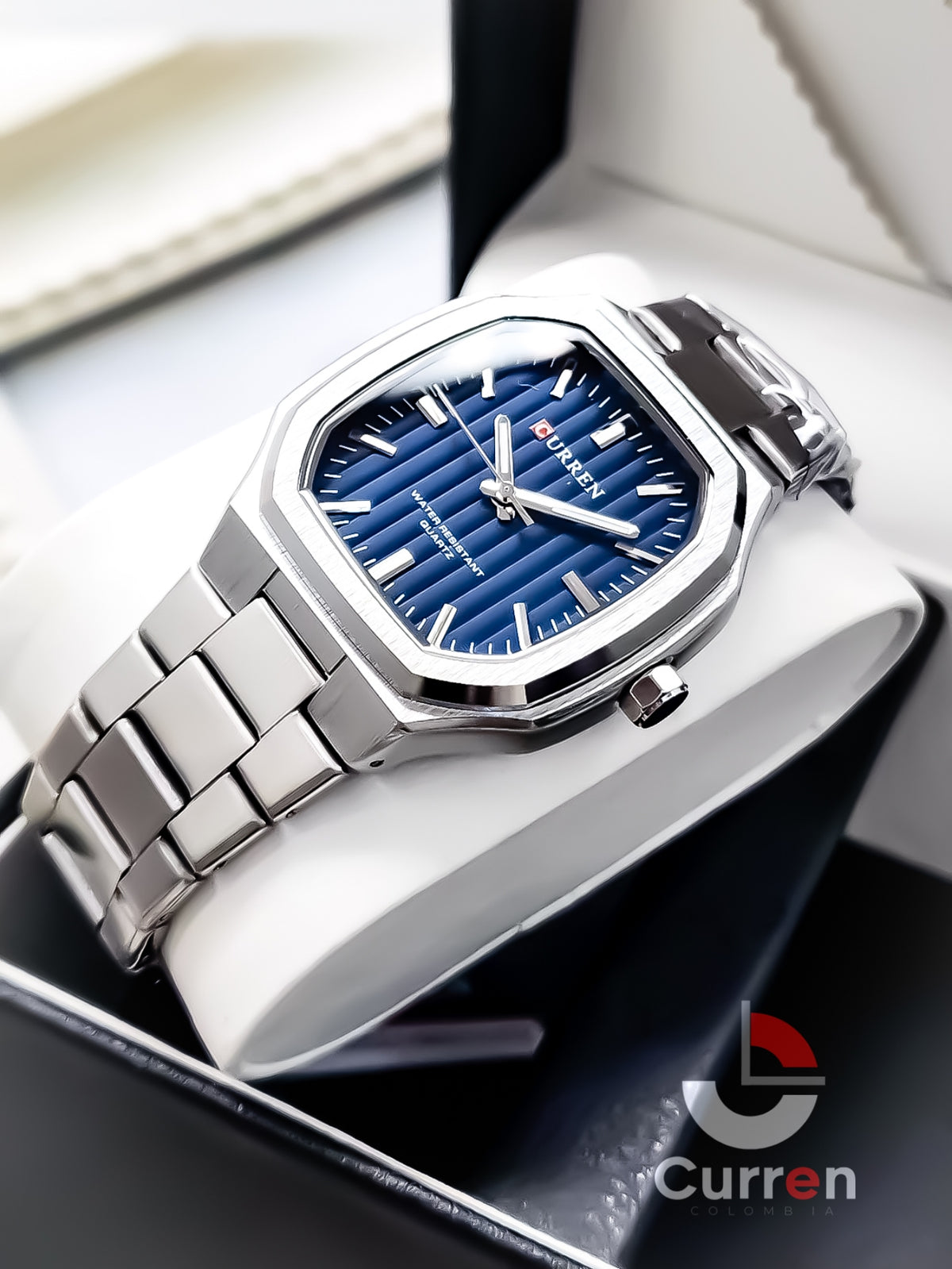 Reloj de Hombre Curren 8458 + Esfero Curren+ Bolsa de Regalo