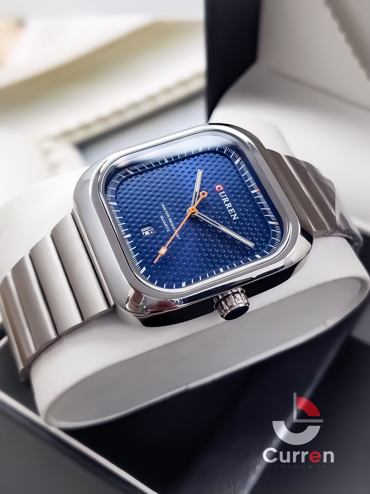 Reloj hombre Curren 8460+ Esfero Curren+ Bolsa de Regalo