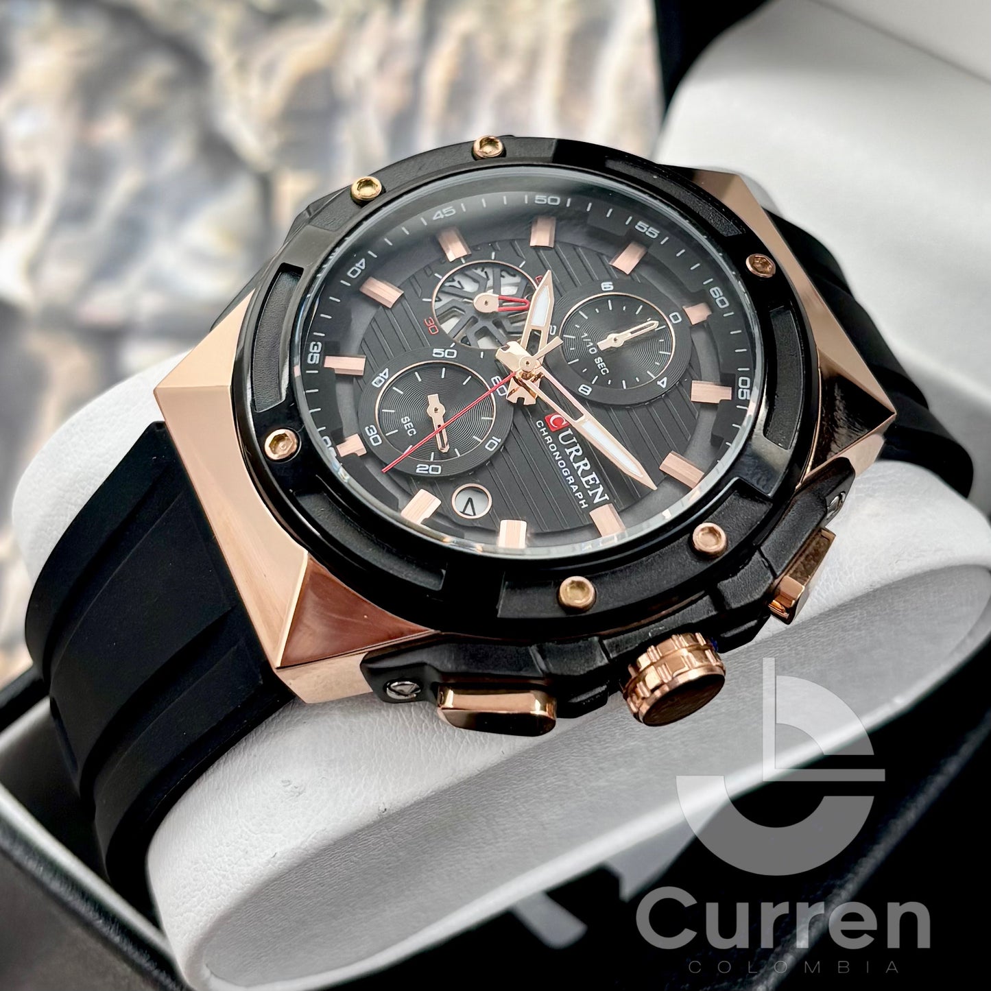 Reloj de Hombre Curren 8462+ Esfero Curren+ Bolsa de Regalo