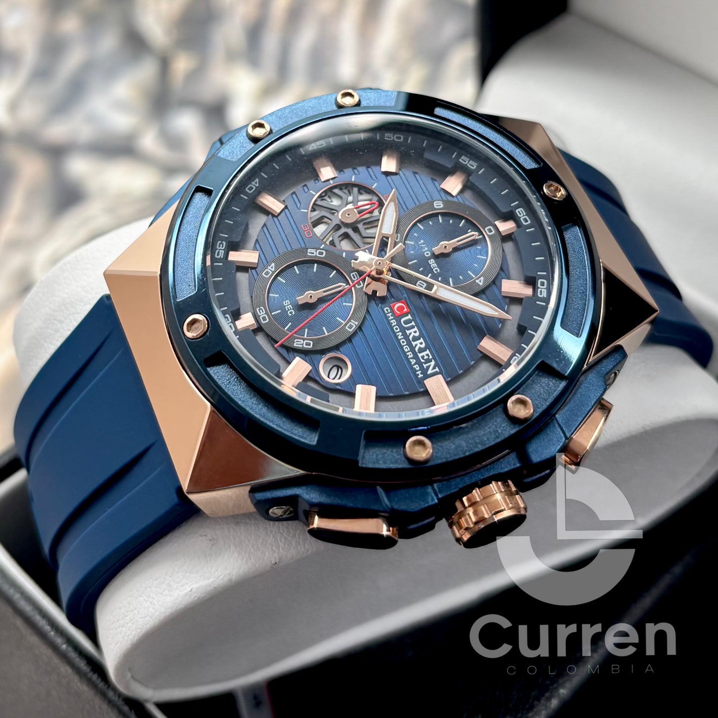 Reloj de Hombre Curren 8462+ Esfero Curren+ Bolsa de Regalo