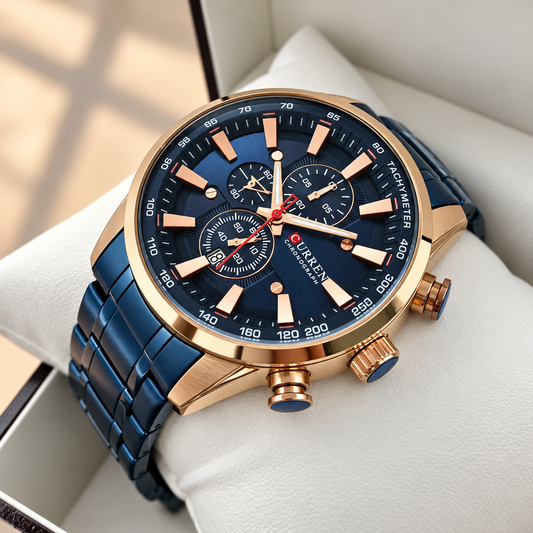 Reloj de Hombre Curren 8351  + Esfero Curren+ Bolsa de Regalo!