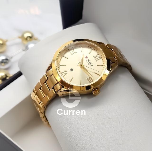 Reloj de Dama Curren 9007 + Esfero Curren+ Bolsa de Regalo