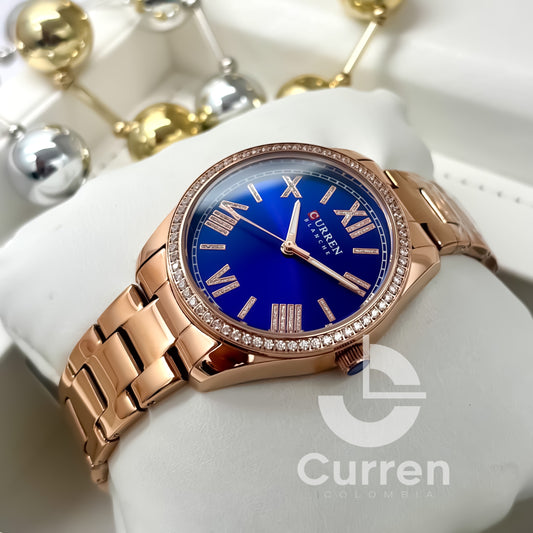 Reloj de Dama Curren 9088 + Esfero Curren+ Bolsa de Regalo