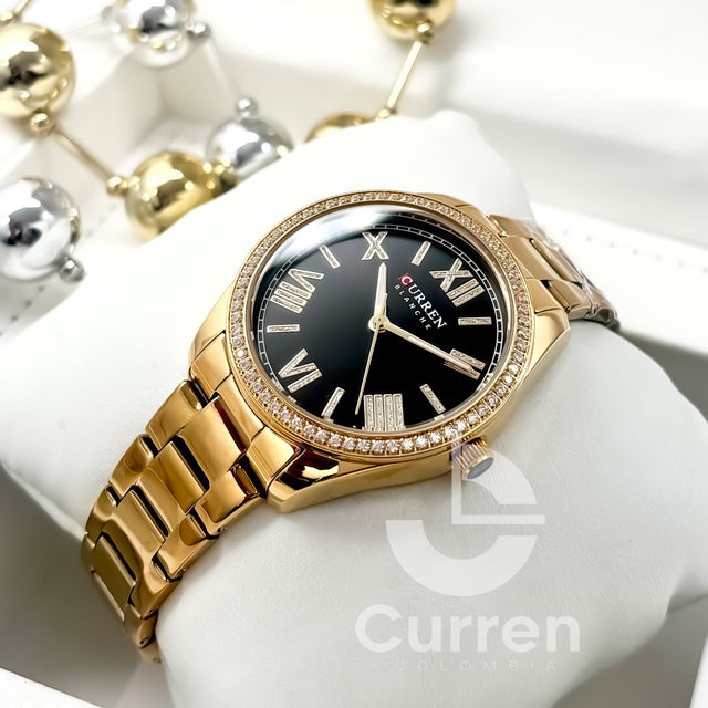 Reloj de Dama Curren 9088 + Esfero Curren+ Bolsa de Regalo