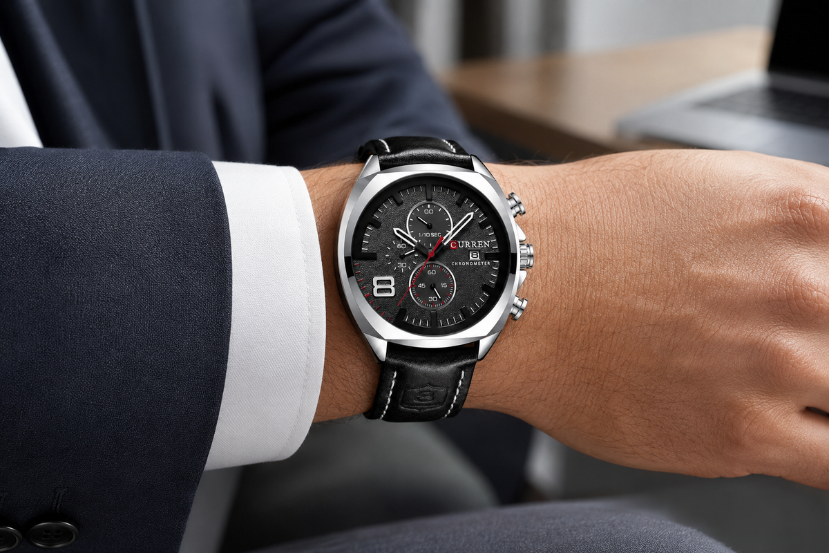 Reloj de Hombre Curren 8324+ Esfero Curren+ Bolsa de Regalo ✅