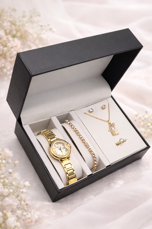 SET RELOJ + ACCESORIOS PARA DAMA EMMGUEL