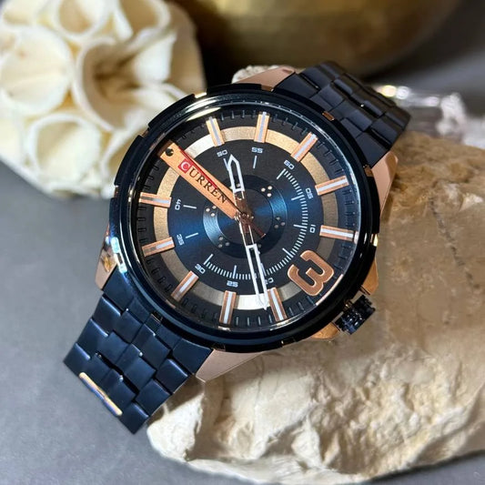 Reloj de hombre 8333 + Esfero Curren+ Bolsa de Regalo