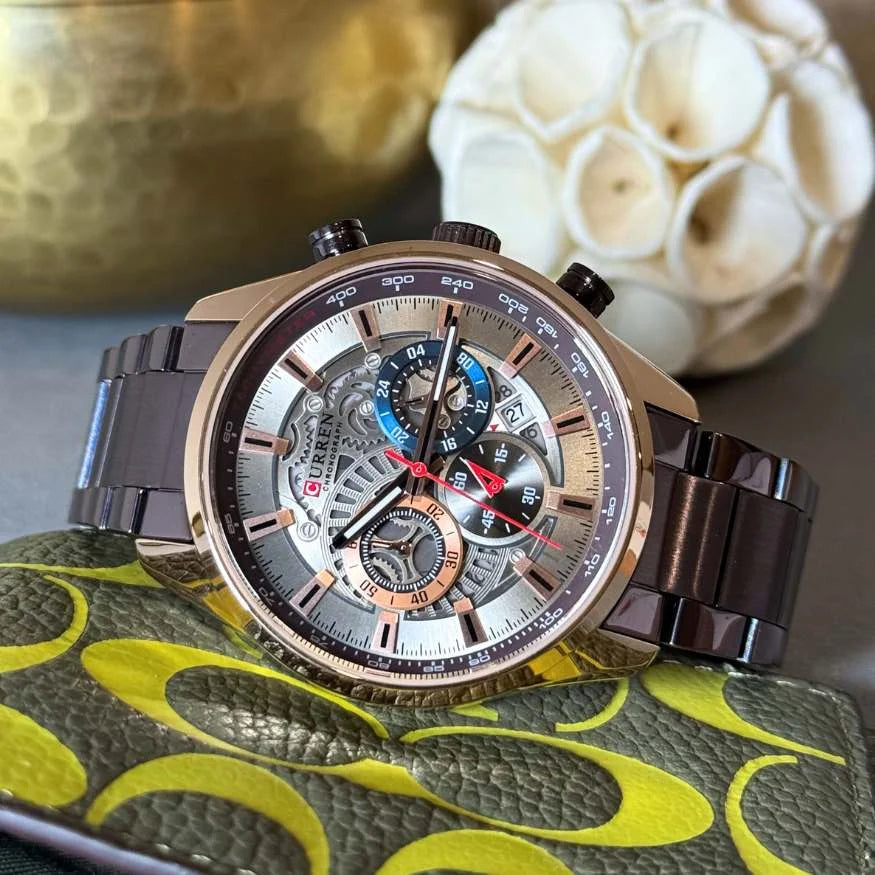 Reloj de Hombre Curren 8391 + Esfero Curren+ Bolsa de Regalo