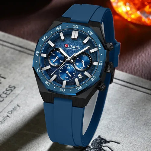 Reloj Caballero 8489+ Esfero Curren+ Bolsa de Regalo ✅
