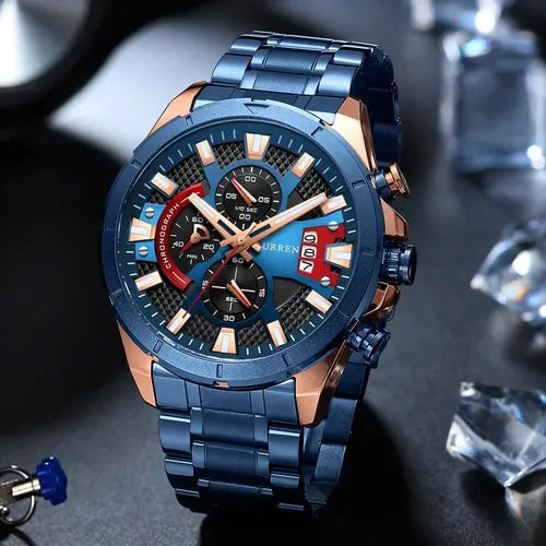 Reloj de Hombre Curren 8401 + Esfero Curren+ Bolsa de Regalo ✅
