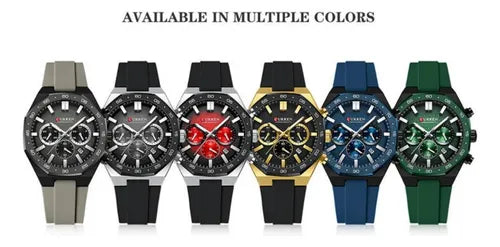Reloj Caballero 8489+ Esfero Curren+ Bolsa de Regalo
