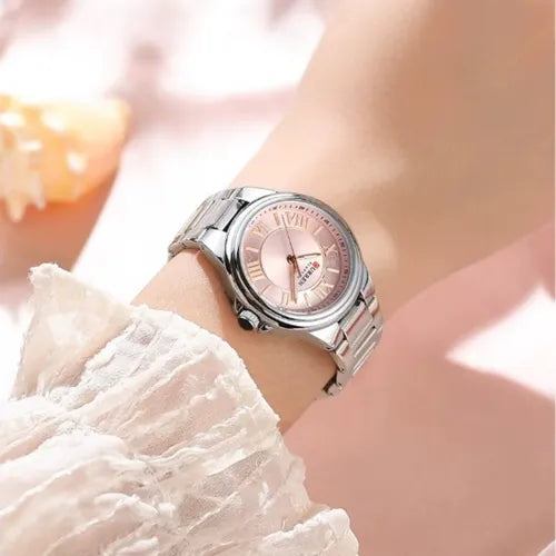 Reloj de Dama Curren 9091  + Esfero Curren+ Bolsa de Regalo