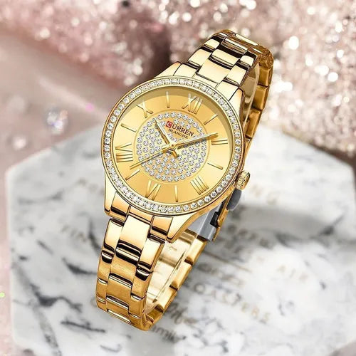 Reloj Curren Dama 9084+ Esfero Curren+ Bolsa de Regalo!