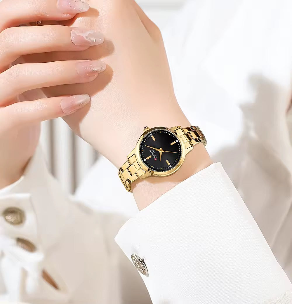 Reloj De Dama Curren 9094 + Esfero Curren+ Bolsa de Regalo