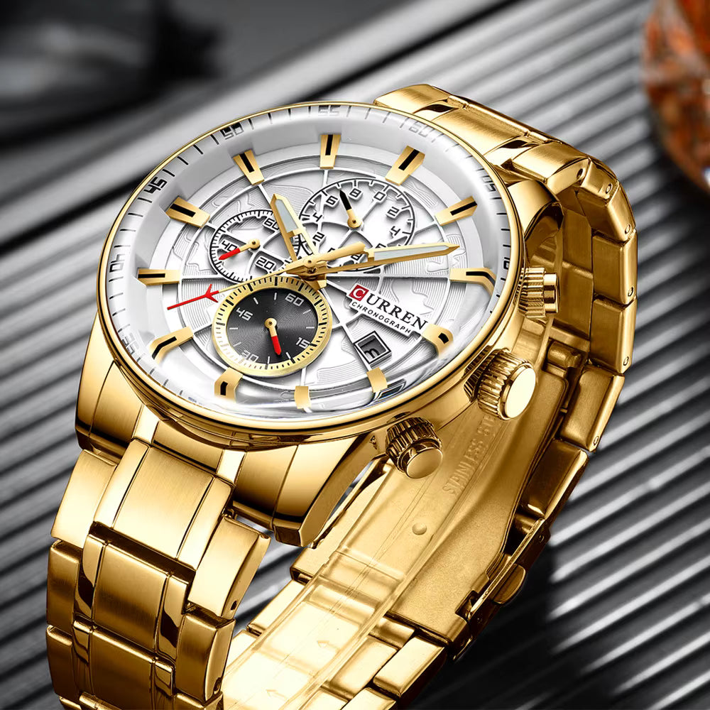 Reloj de Hombre Curren 8362 + Esfero Curren+ Bolsa de Regalo