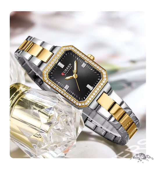 Reloj de Dama Curren 9102 + Esfero Curren+ Bolsa de Regalo