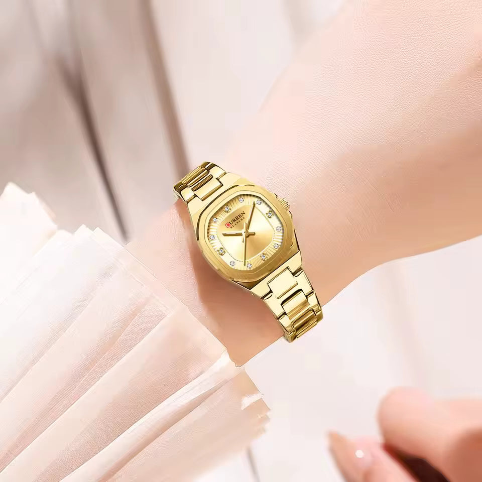 Reloj de Dama Curren 9104 + Esfero Curren+ Bolsa de Regalo