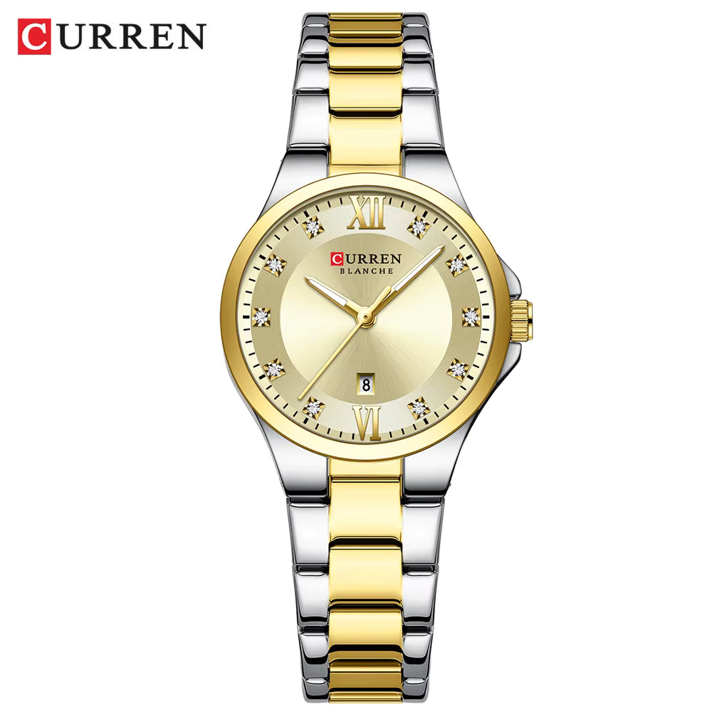 Reloj de Dama Curren 9107 + Esfero Curren+ Bolsa de Regalo